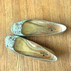 Kate Spade peep toe flats